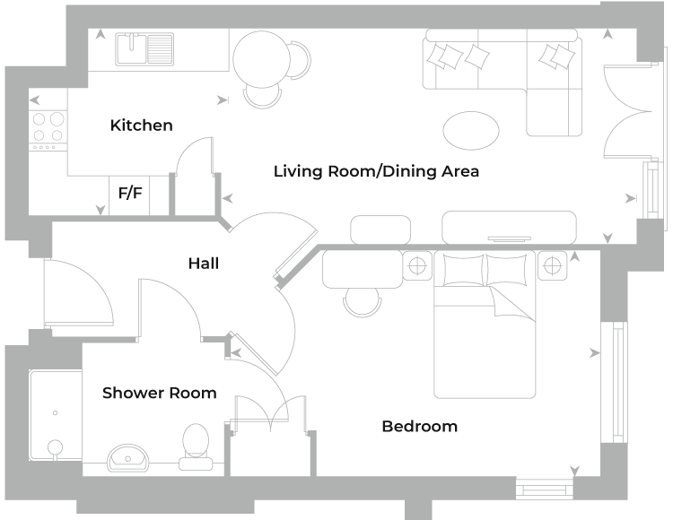 Flat 47 floor plan