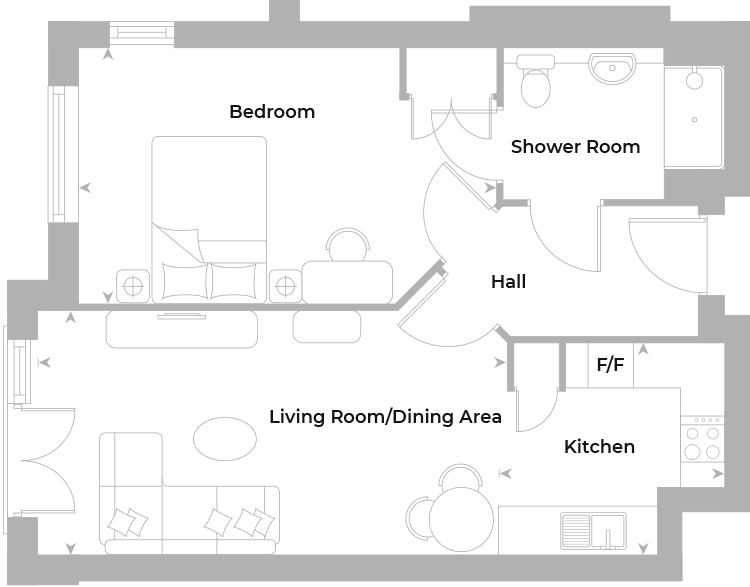 Flat 47 floor plan Flat 47 floor plan